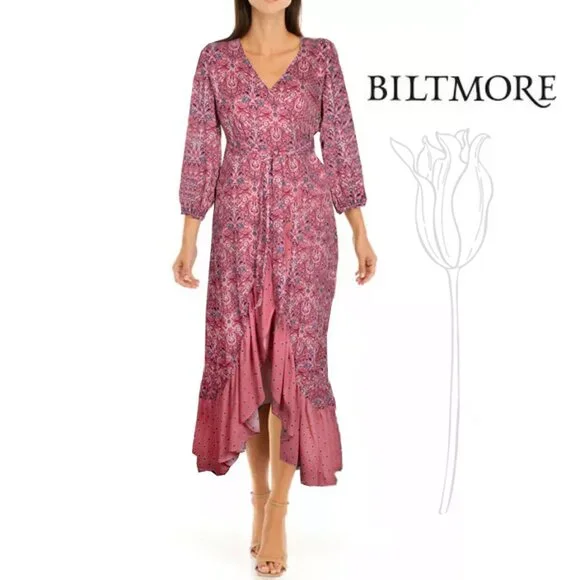 chinese dress ladies Linen Maxi Dress with Tie Waist & 3/4 Sleeve, S / White main image 0